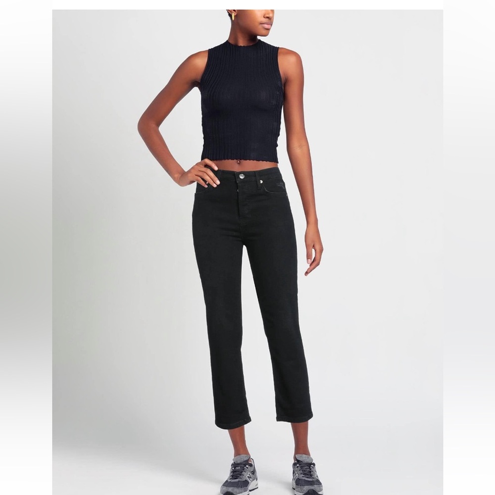 Maje Black Distressed jeans